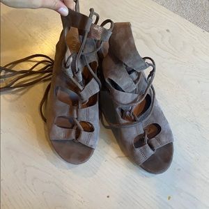 Jeffrey Campbell lace up heel